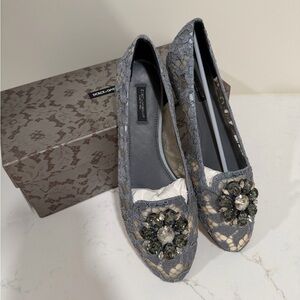 Dolce & Gabbana Taormina lace flats size 40 new